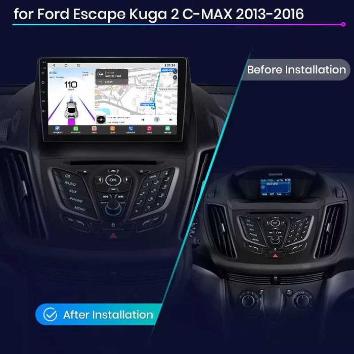 Мултимедия за Ford Kuga Escape C-max 2013-2017 Android, година, FORD, навигация, 2DIN, Андроид