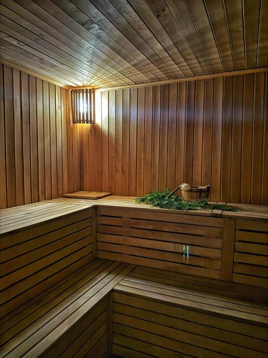 Sauna privata pe lemne cu bazin rece