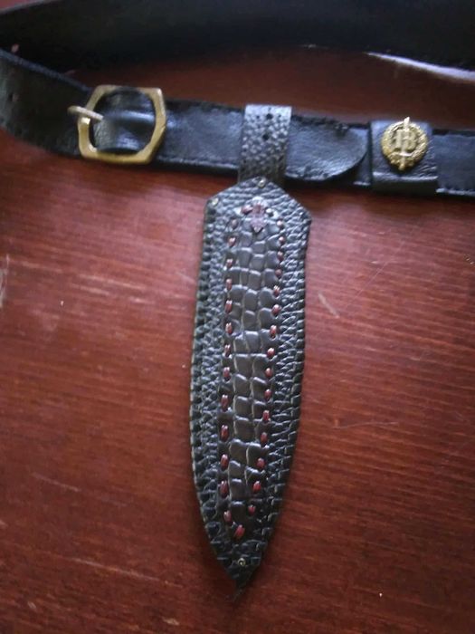 Кания за нож от естествена кожа