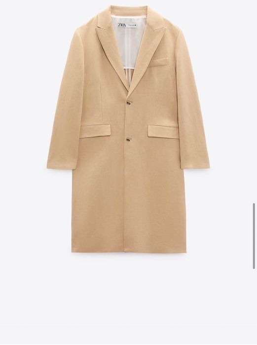 Пальто летнее Zara из стеблей конопли