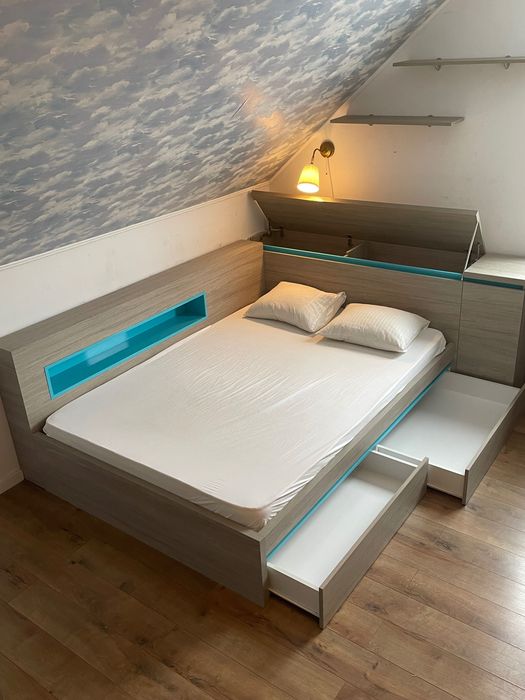 Set complet mobilier modern de dormitor copii, tineret, adolescent