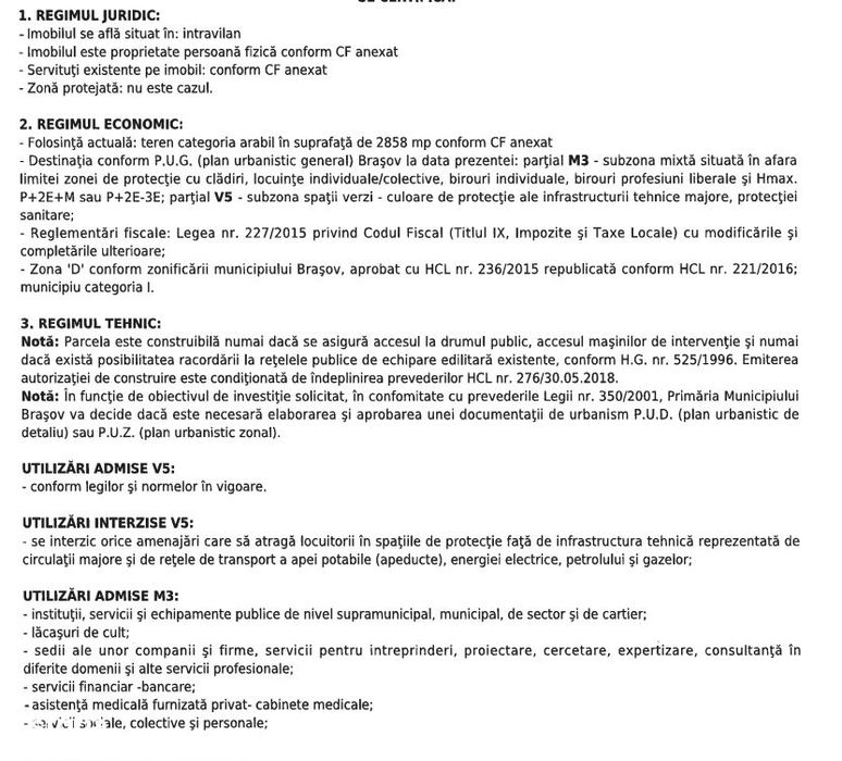 Teren intravilan  constructiiBartolomeu-Stupini