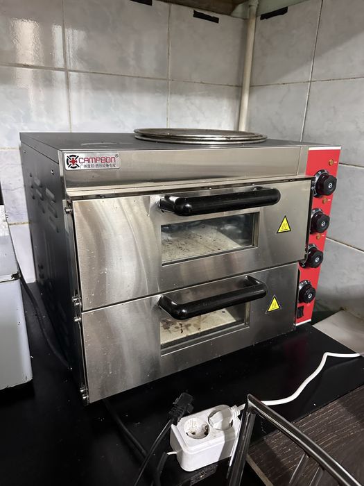 Пицца печь 2х секционный