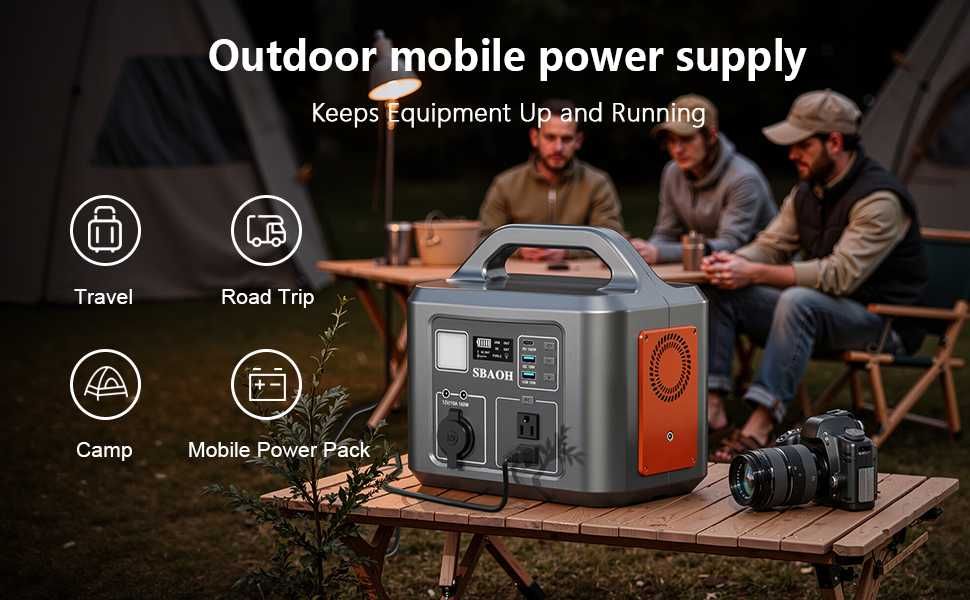 Преносима зарядна станция SBAOH 600W / 538.7Wh – Соларен Генератор