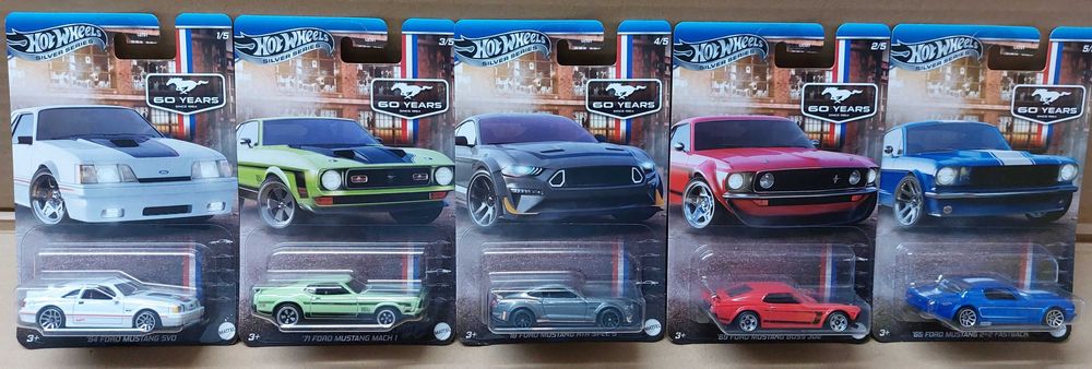 Колички Hot Wheels FORD MUSTANG / Хот Уилс - 7 модела / 021
