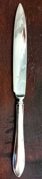 Сребърни прибори за салата, Сосиера, Шпатула, Щипка за лед