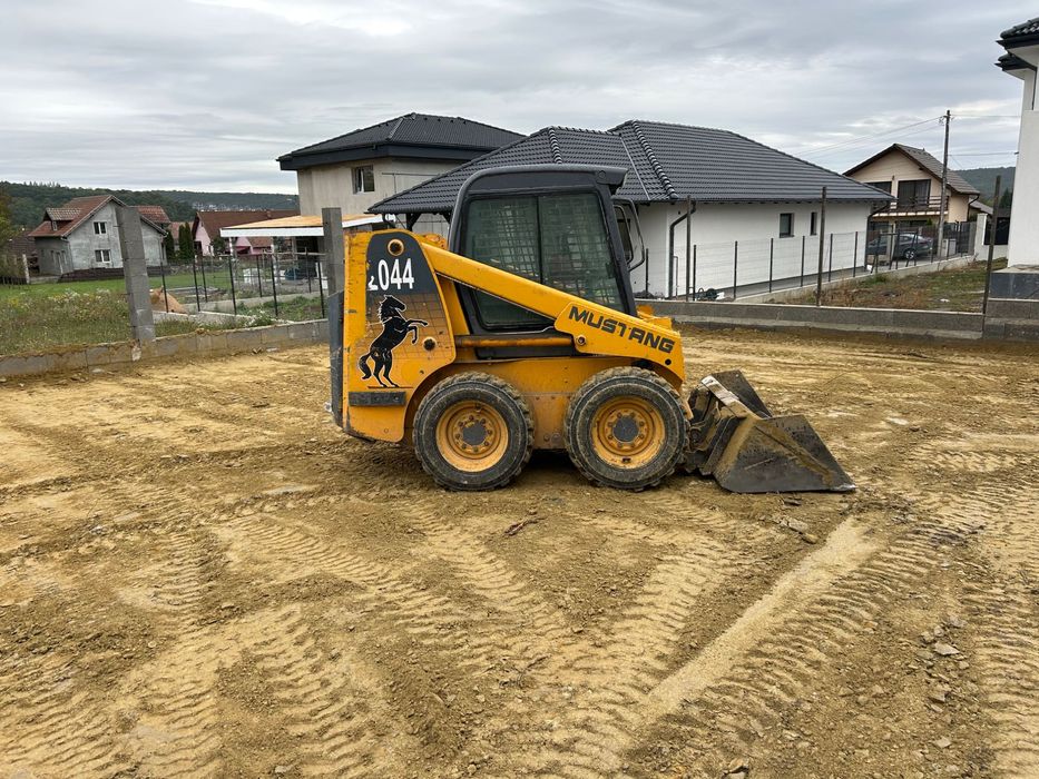 Mini-excavator+bobkat+transport basculabil