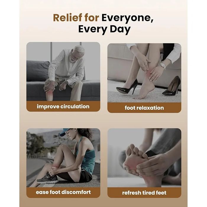 Професионален Шиацу масажор за крака с въздушна компресия и загряване