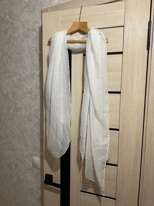 Платок женский белый хлопковый