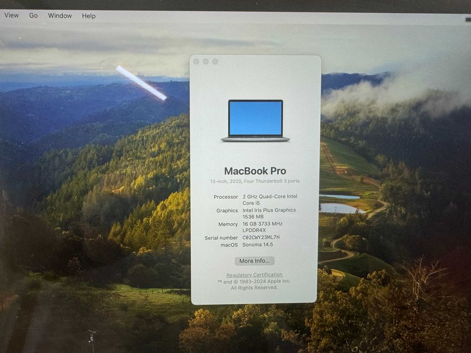 Macbook Pro 2019 13" i5 16GB Ram, SSD 256GB | Factura & Garantie |