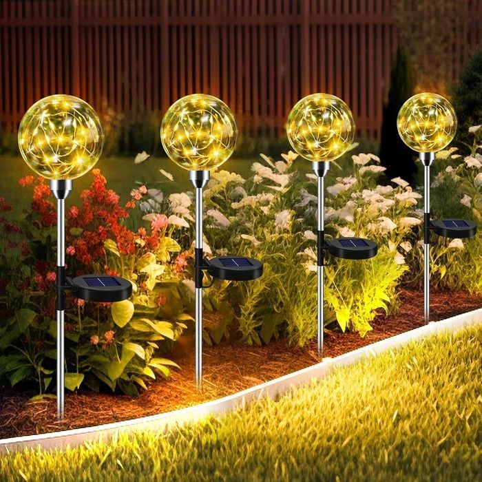 Set 4 lampi solare nipify, 74 cm, functie on/off