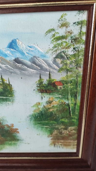 Картина рисувана с маслени бои върху платно подписана