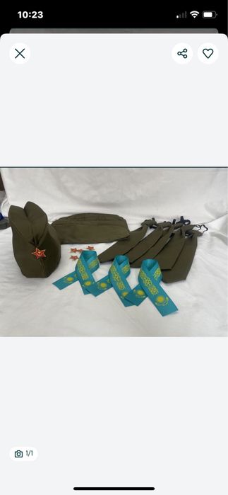 Пилотки военные на 9 мая