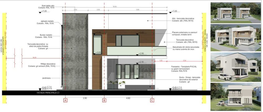 Teren + proiect 2 case - 709 mp Trivale Tancodrom. Str.Nicolae Branzeu