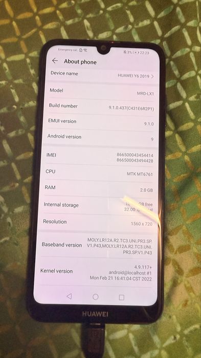 Huawei Y6 2019 telefon