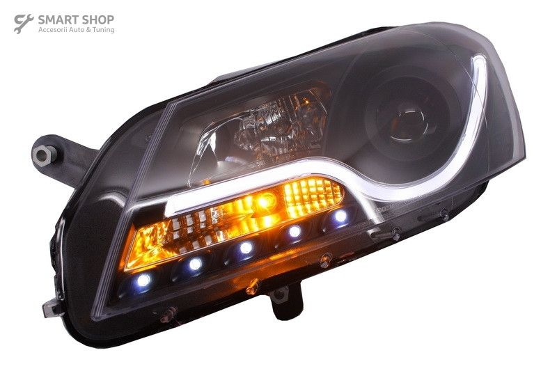 Faruri LED DRL VW Passat B7 (10.2010-10.2014) Negru