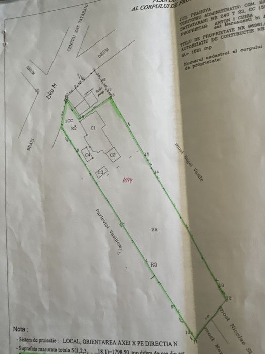 Vand /schimb cu apartament sau garsoniera casa bătraneasca in Tătărani str nuferilor nr189