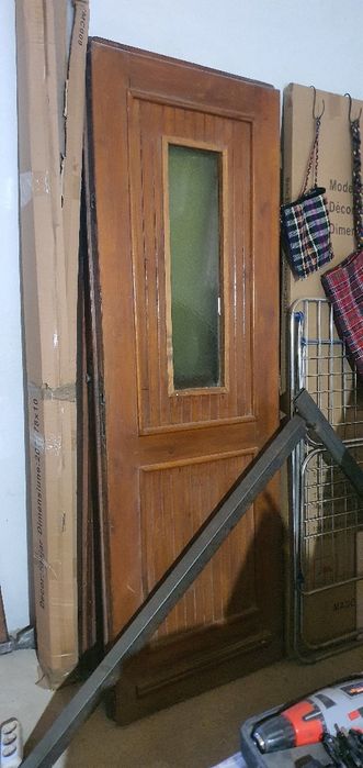 Usa dubla din lemn de stejar