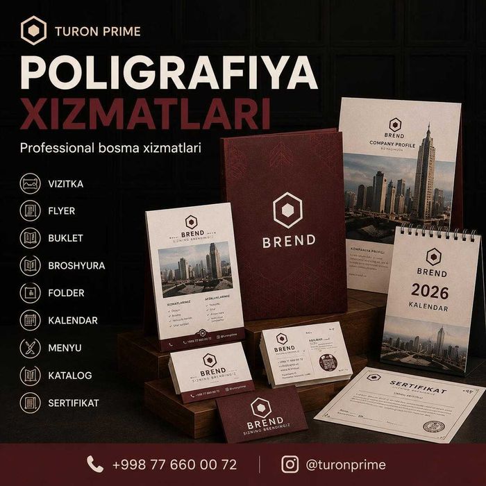 Flayer, papka, vizitka, bayroq logo print