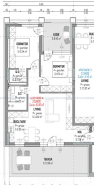 Apartament 3 camere 76mp, la 10 minute de Iulius Mall — fotografia 3