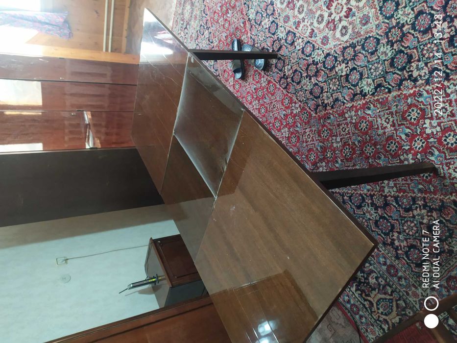 стол полированный раздвижной