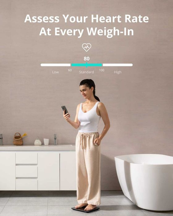 eufy Smart Scale P2 Pro,везна с WiFi и Bluetooth,с 16 параметъра