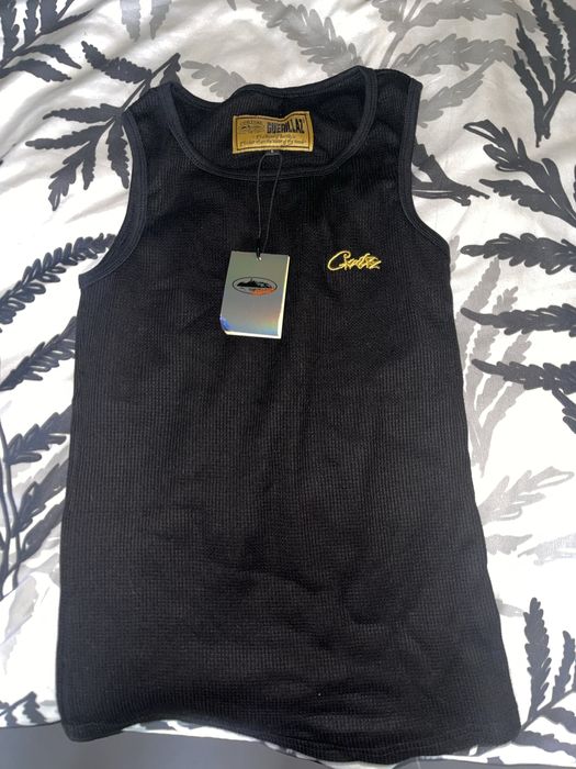 Tank top corteiz (negru-galben)