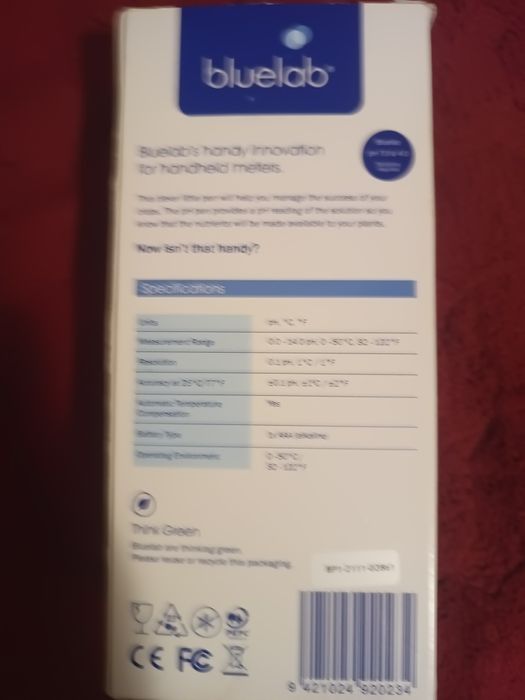 Bluelab pH pen ПХ Метър и термометър