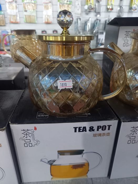 Чайник стекленный 1 литр