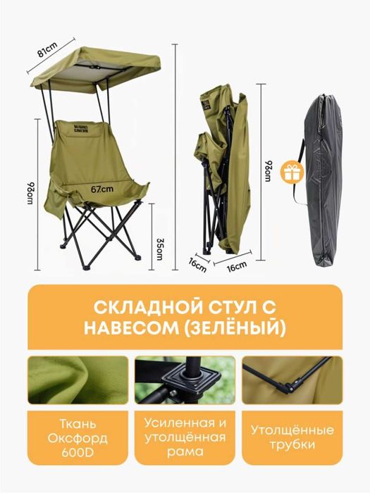 Складные стулья для пикника.