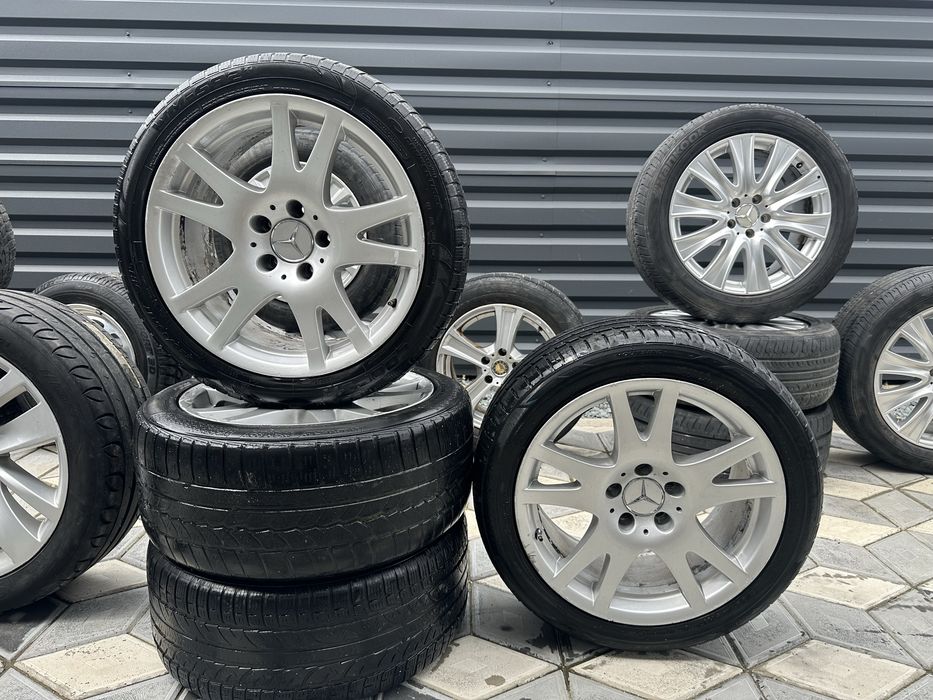 Vand jante aliaj Mercedes R17 - w211 w219 + cauciucuri A219 401 07 02 / A219 401 00 02 - 235 / 45 / R17