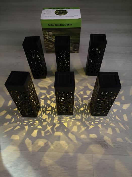 Set 6 Lampi Solare de Gradina, Design Elegant, Alb Cald ~