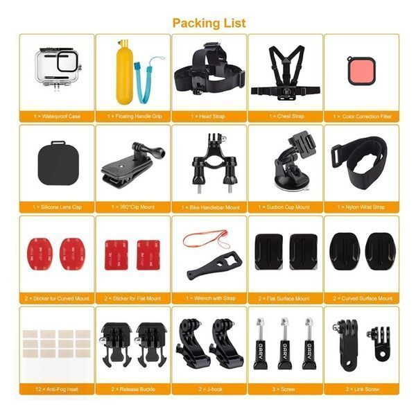 Комплект GARV Water Shield Ultra за GoPro Hero 9/10/11/12/13