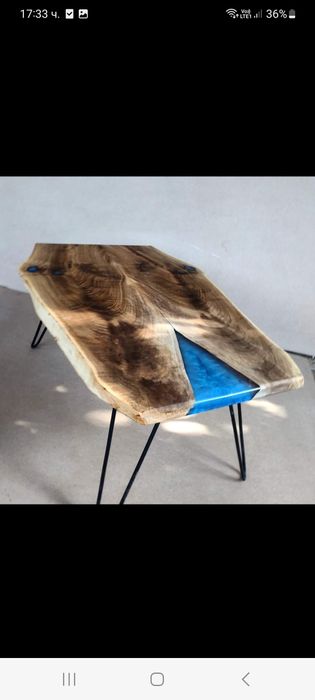 Уникални холни маси с епоксидна смола по поръчка