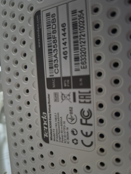 Router wireless  Tenda F3 N300 3 antene fixe