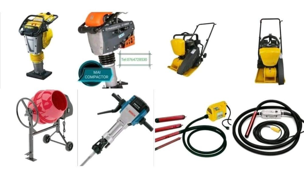 Inchiriez compactor, picamer, betoniera,vibrator,placa vibranta, lipa