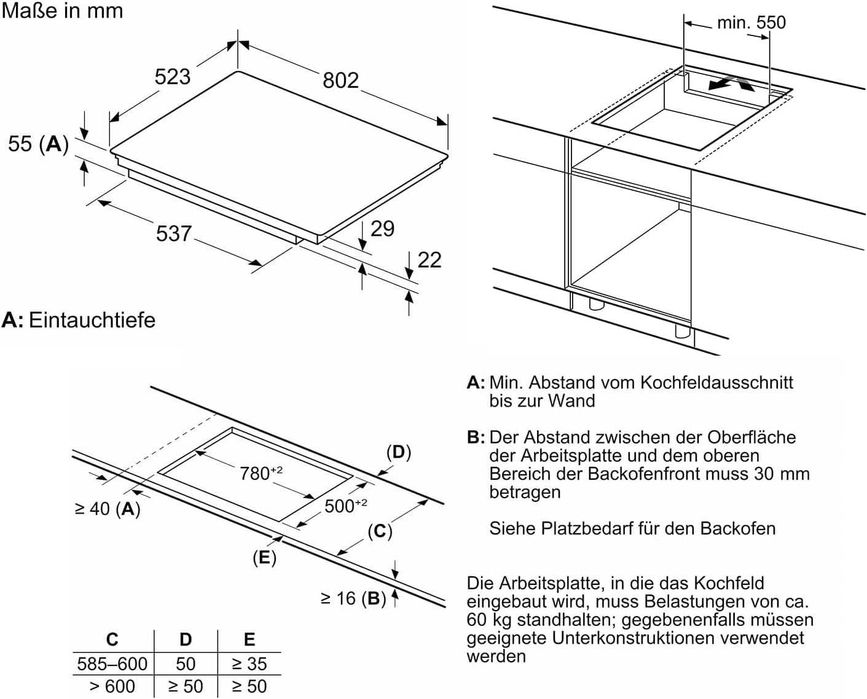 Индукционен котлон NEFF T68STV4L0, N 90