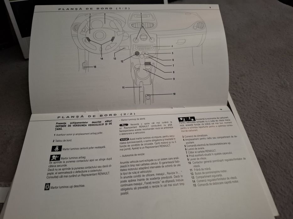 Manual utilizare, carnet garanție Renault Clio - Galati