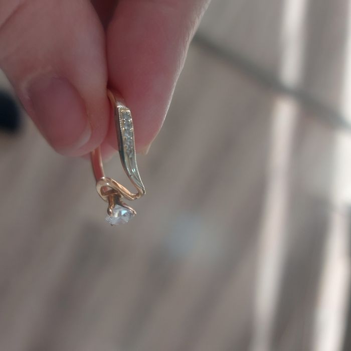 Золотые серьги золото 4гр