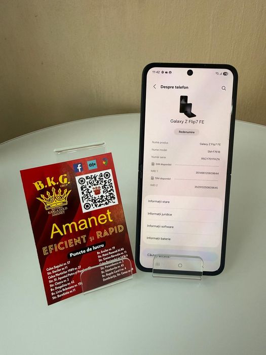 Samsung Z Flip7 FE 128gb Amanet BKG