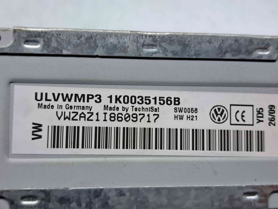 Radio CD Volkswagen Touran (1T1, 1T2) [Fabr 2003-2010] Facelift 1K003