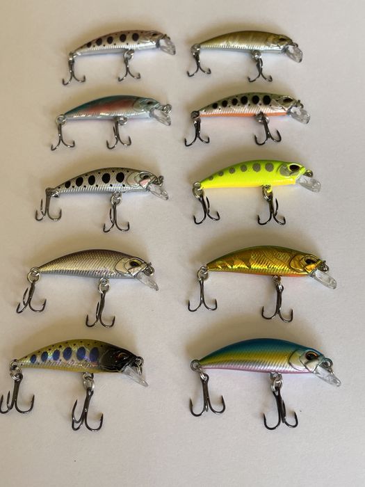 Воблери за пъстърва, кефал костур 10бр