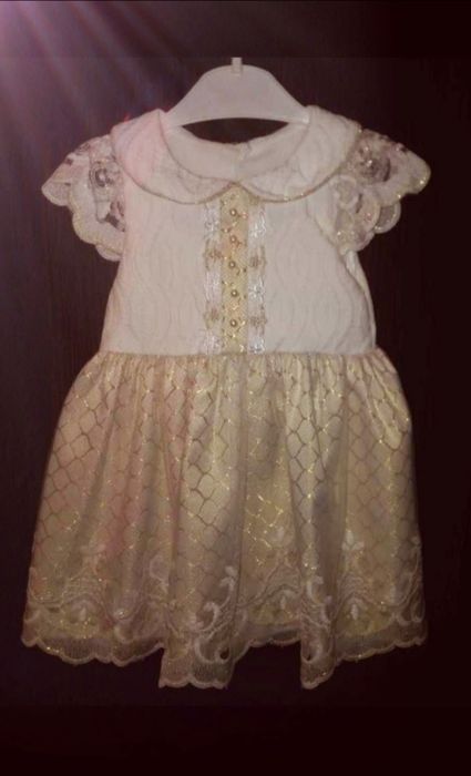 Rochita eleganta botez cu bolero 12-18 luni fetite