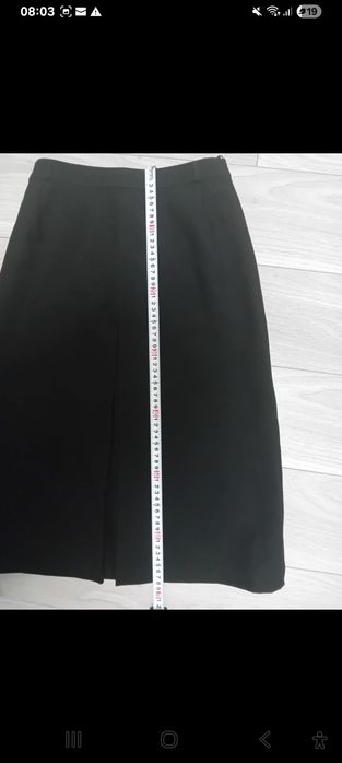 Fusta midi de lână