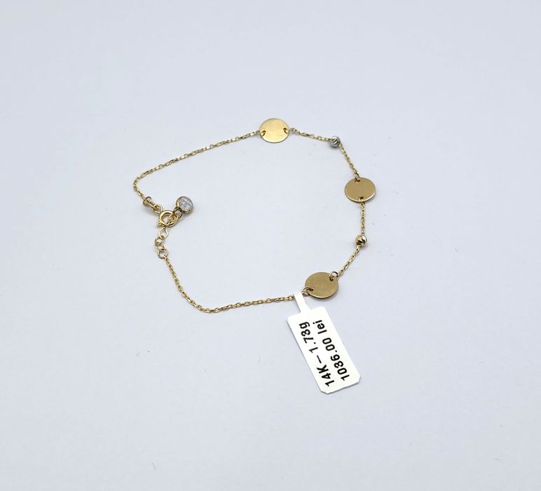 Bijuteria Royal bratara din aur 14k  1.73 gr