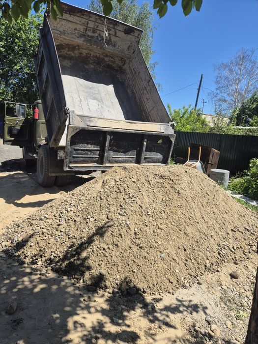 Гравий отсев песок грунт шлак