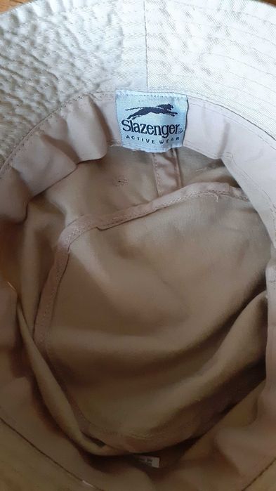 шапка идиотка Слезинджър Slazenger, памук, къмпинг , бежово, синьо