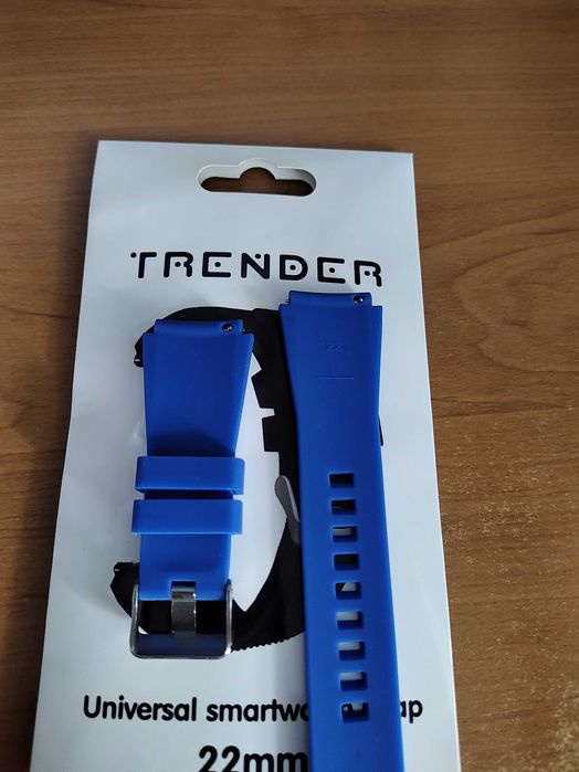 Универсална силиконова каишка Trender за смарт часовник  22мм
