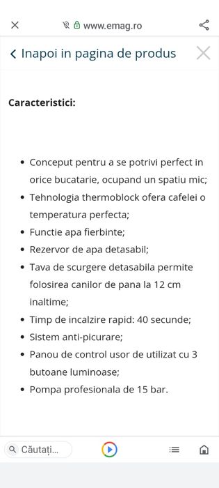 Espressor De'Longhi nou, în cutie