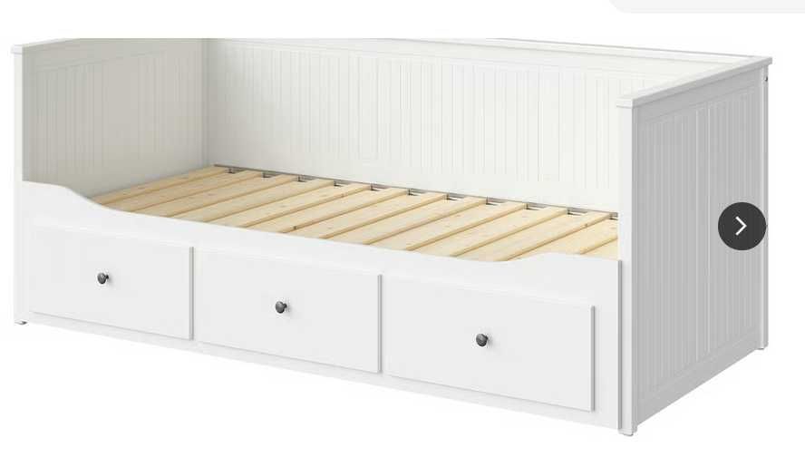 Pat divan Hemnes-Ikea extensibil plus 2 saltele originale